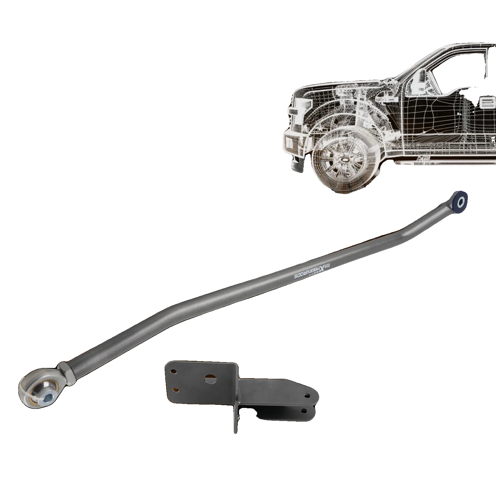Verstellbare Spurstange, Stahlmaterial, Länge 99,7 Cm, Breite 17 Cm, Höhe 16,2 Cm, Kompatibel Mit Jeep Cherokee Xj 1984-2001
