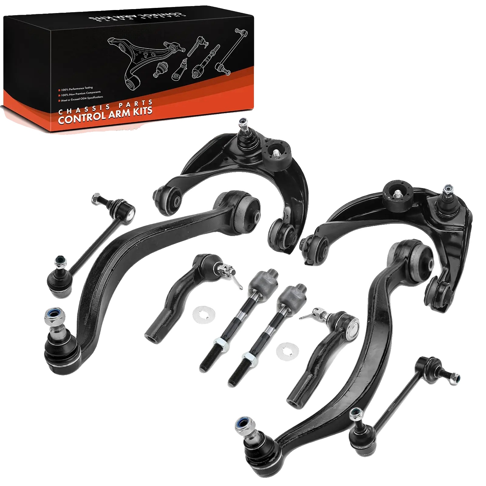 Querlenker-set, Hochwertiger Stahl, Entworfen Für Die Vorderachse Oben, Passt Zu Mazda 6 Modellen, Verbessert Das Fahrverhalten, Einfache Installation