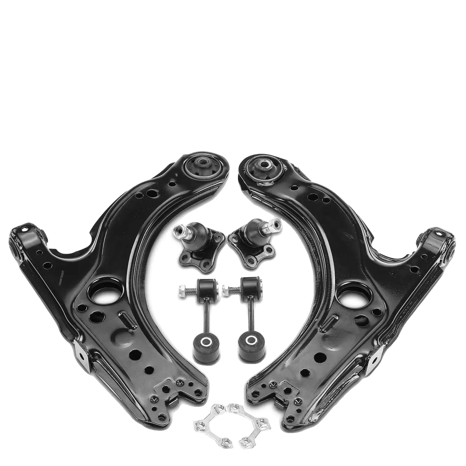Steuerarmset, Hochfester Stahl, Vorderachsanwendung, Kompatibel Mit Mehreren Marken, Verbesserte Haltbarkeit, Set Aus 6 Teilen