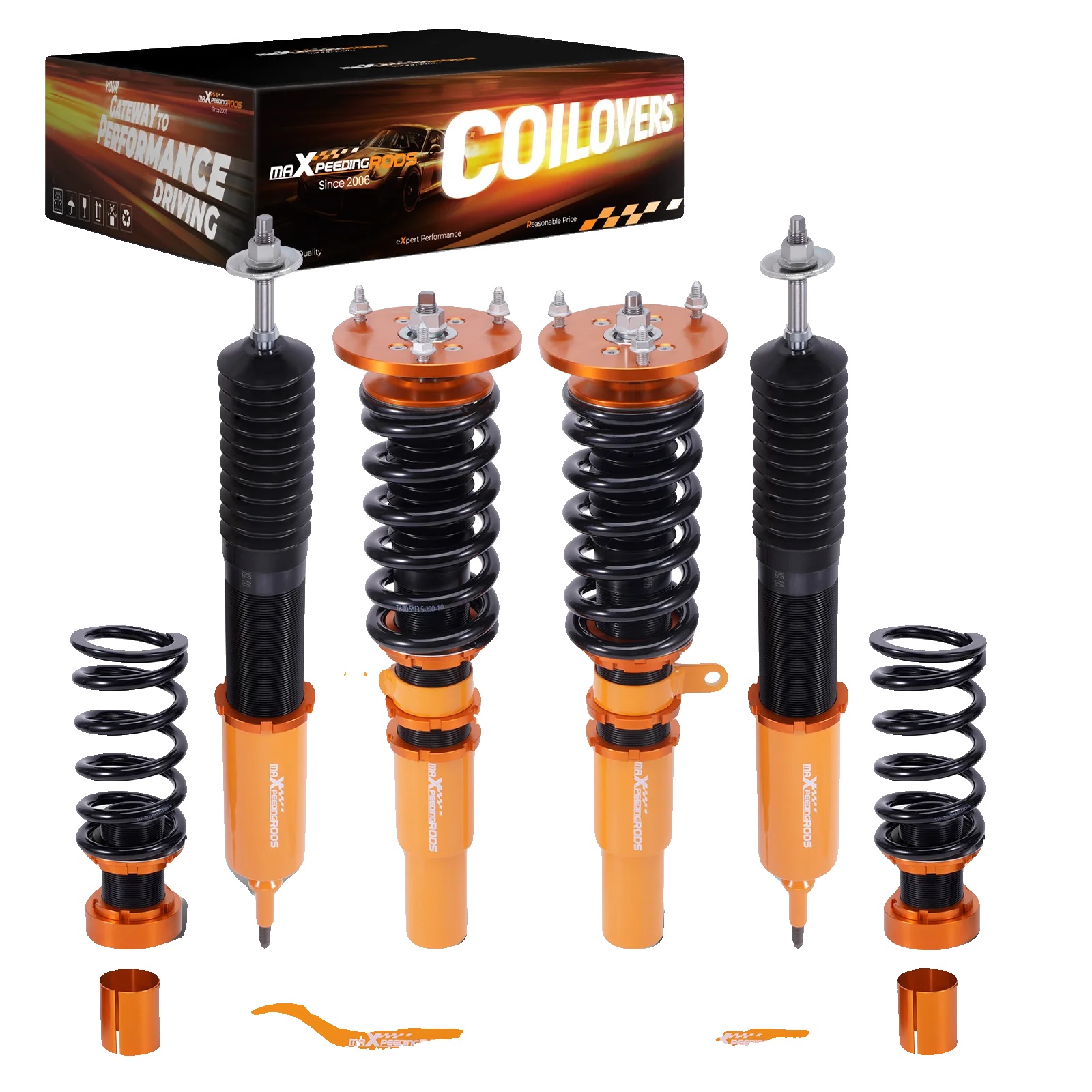 Gewindefahrwerke, Verstellbare Höhe 25-75mm, Kompatibilität Für E90 E91 Fahrzeuge, Federhärte Vorne 10kg/mm, Federhärte Hinten 8kg/mm, Langlebige