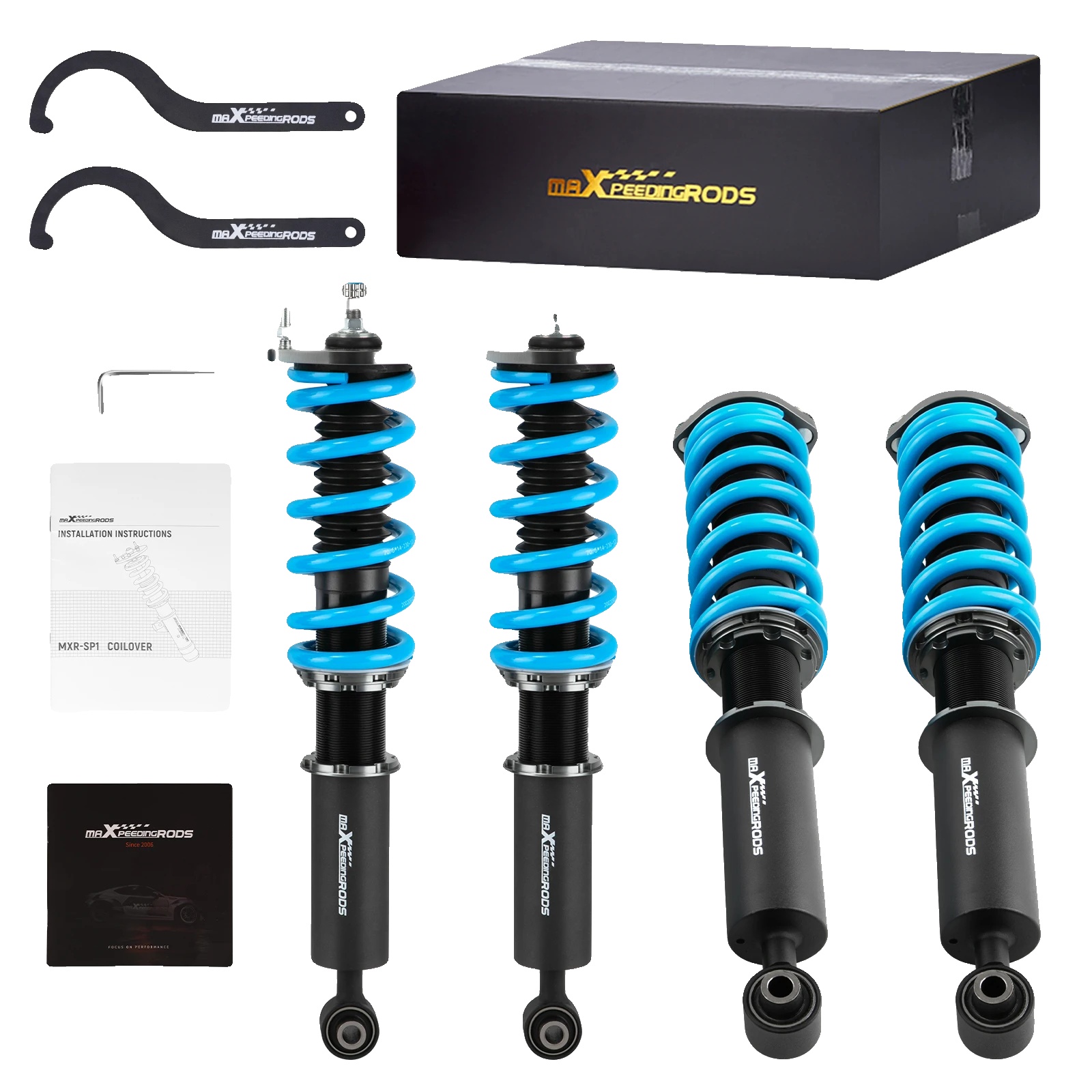 Gewindefahrwerk-kit, 1"-3" Einstellbare Höhe, 24 Stufen Der Einstellbaren Dämpfung, Für Lexus Gs300 1998-2005, Für Lexus Gs430 2001-2005, Hochwertige
