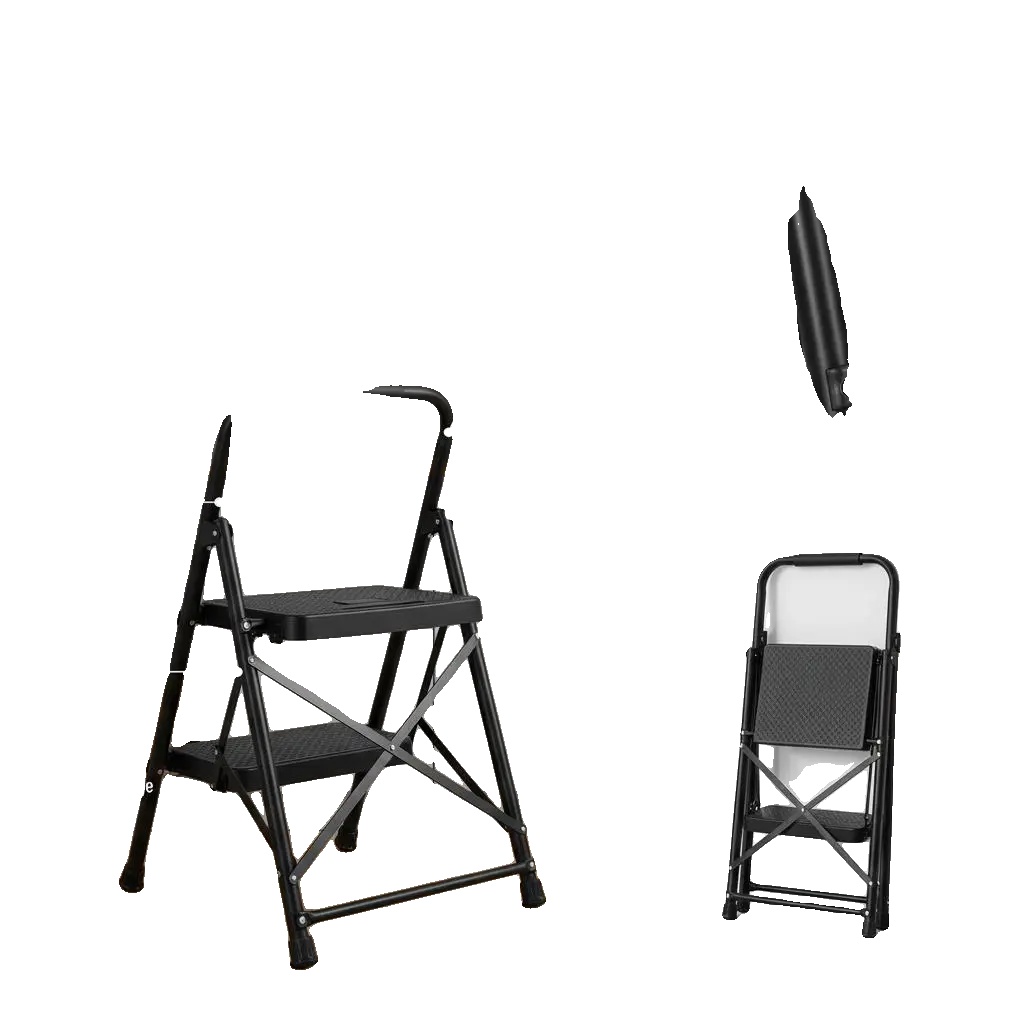 Trittleiter, Stahl, 272 Kg Tragfähigkeit, 98 X 46 X 74 Cm, Leicht, Rutschfester Fußtritt