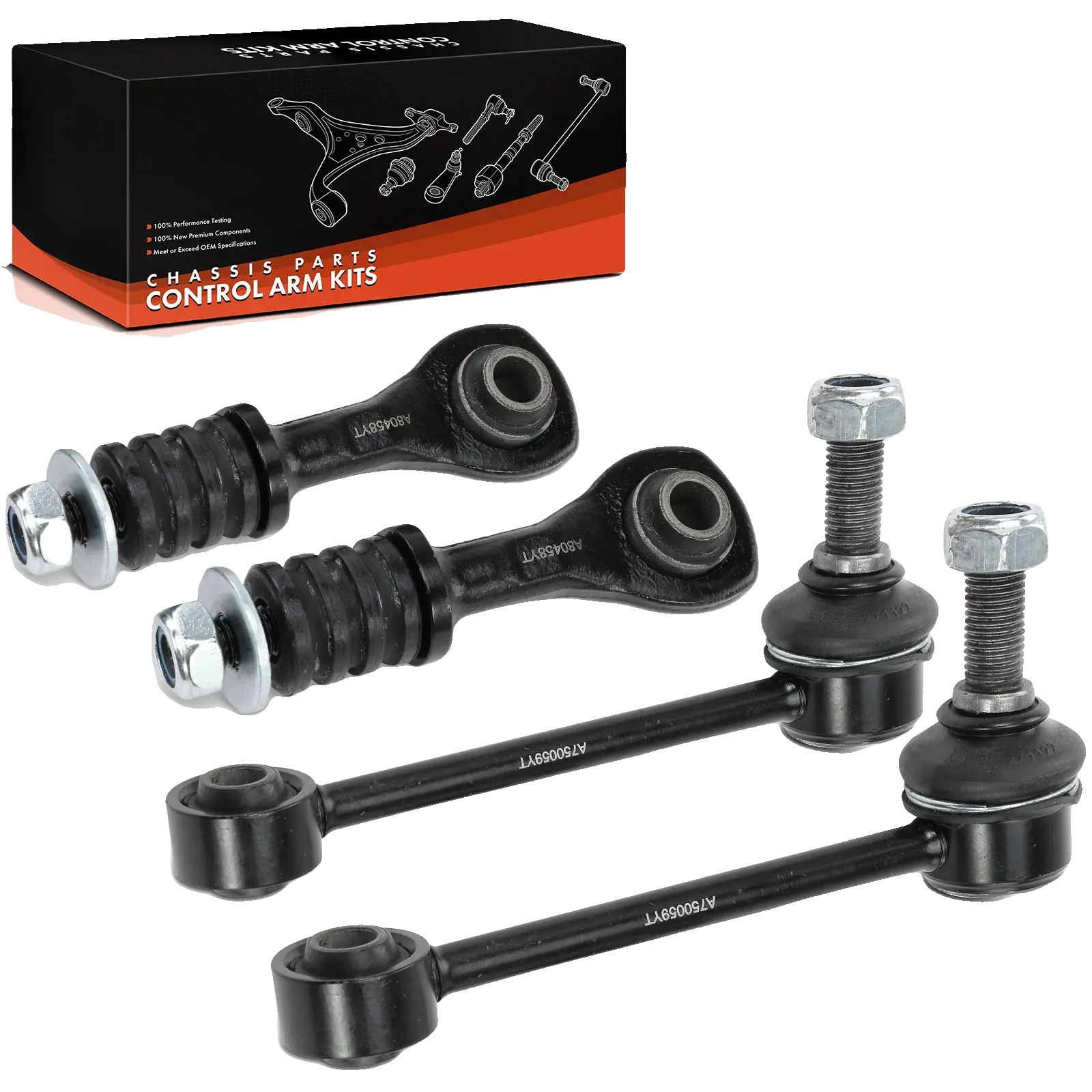 Steuerarmset, Stahl, Set Von 4, Kompatibilität Mit Jaguar Xj X308, Leistung Für Vorder- Und Hinterachse, Einfache Installation