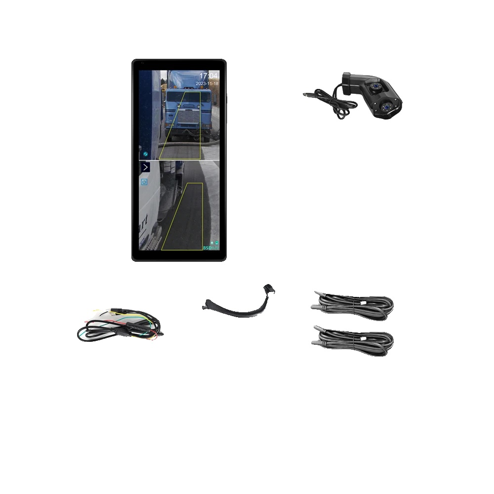 Auto-monitor, Hd-display, Dual-kamerasystem, Linke Tote Zone
