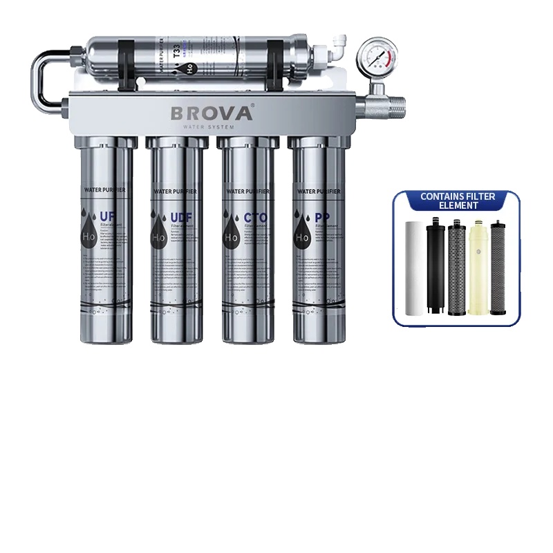 Wasseraufbereitungssystem, 5-stufen-filterung, Nicht-elektrischer Betrieb, 5-stufen-wasserfilter