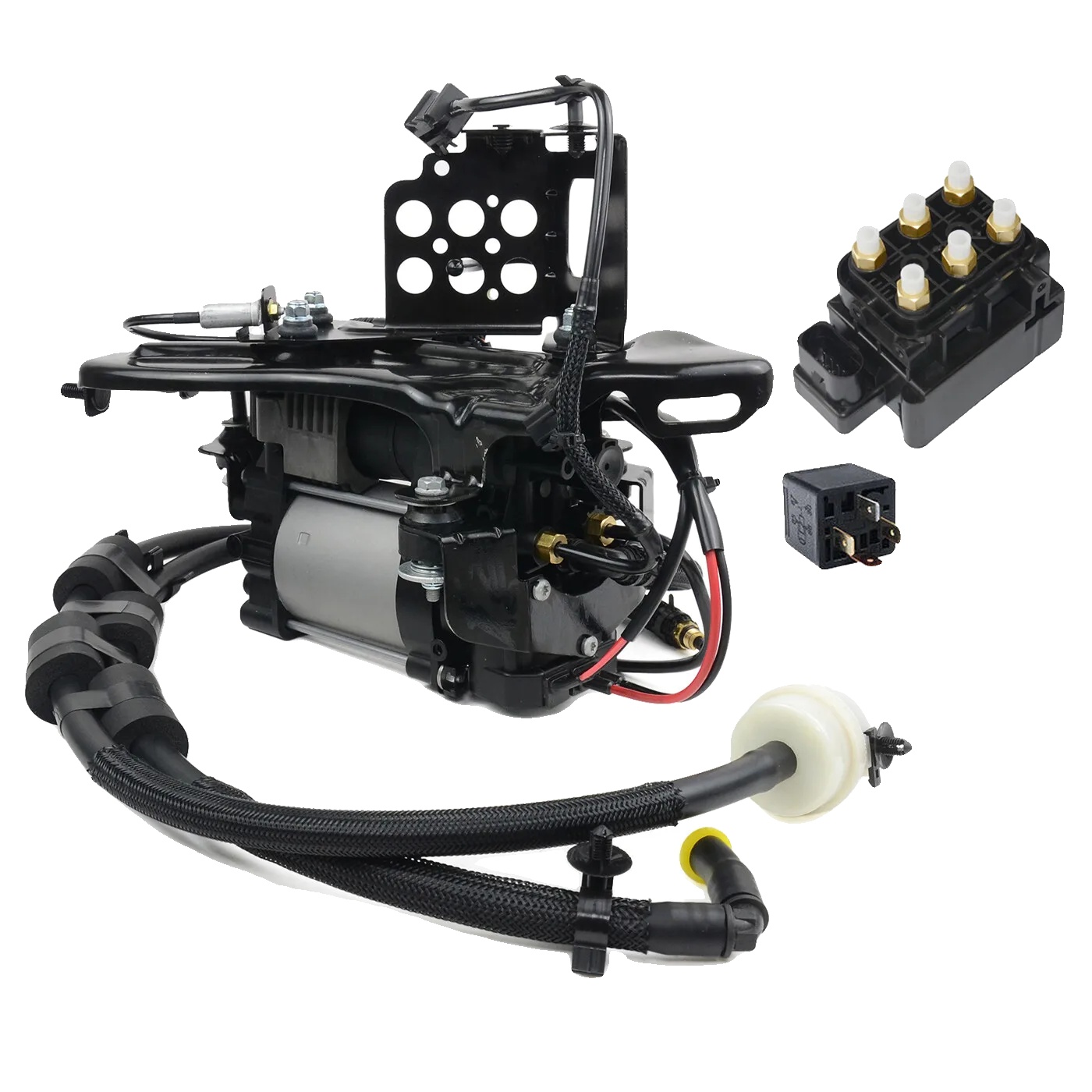 Luftfederungskompressor Pumpe & Ventilblock, Für Jeep Grand Cherokee Wk2 2011-2020, Verbesserter Fahrkomfort, Kompaktes Design, Robuste Komponenten,