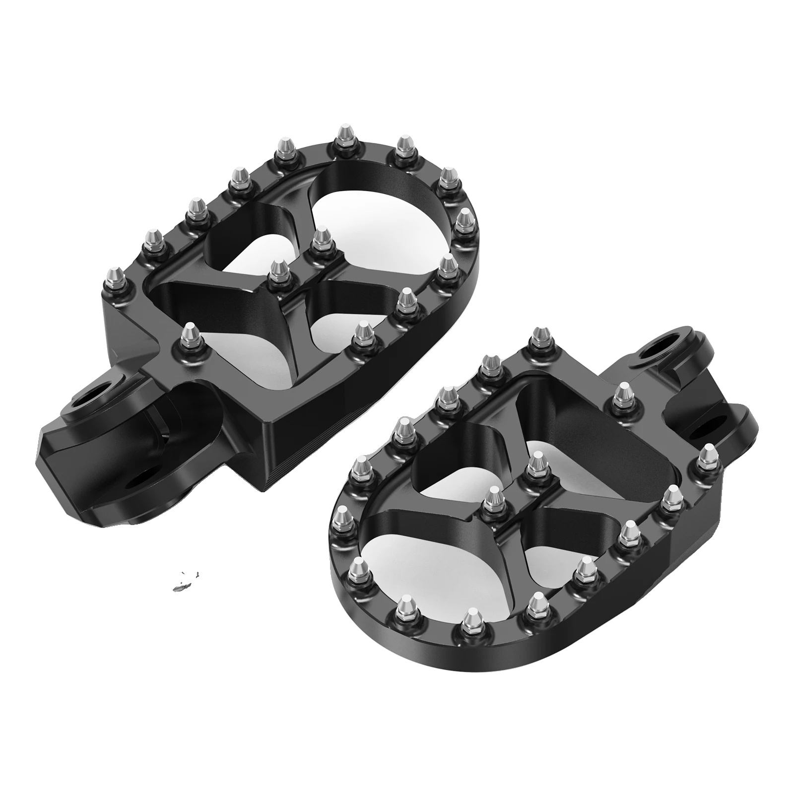 Motorrad Fußrasten, Breites Design, Strapazierfähige Materialien, Schwarz