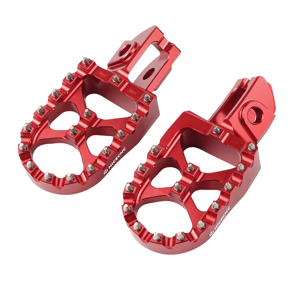 Motorrad Fußrasten, Aluminium Material, Einfache Installation, Rot
