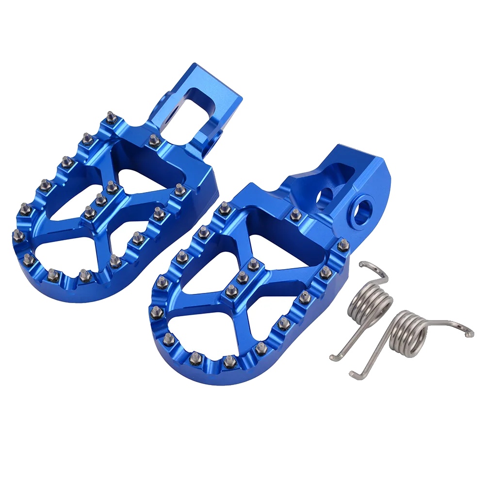 Fußrasten, Cnc-bearbeitetes Aluminium, Verbesserter Grip, Blau