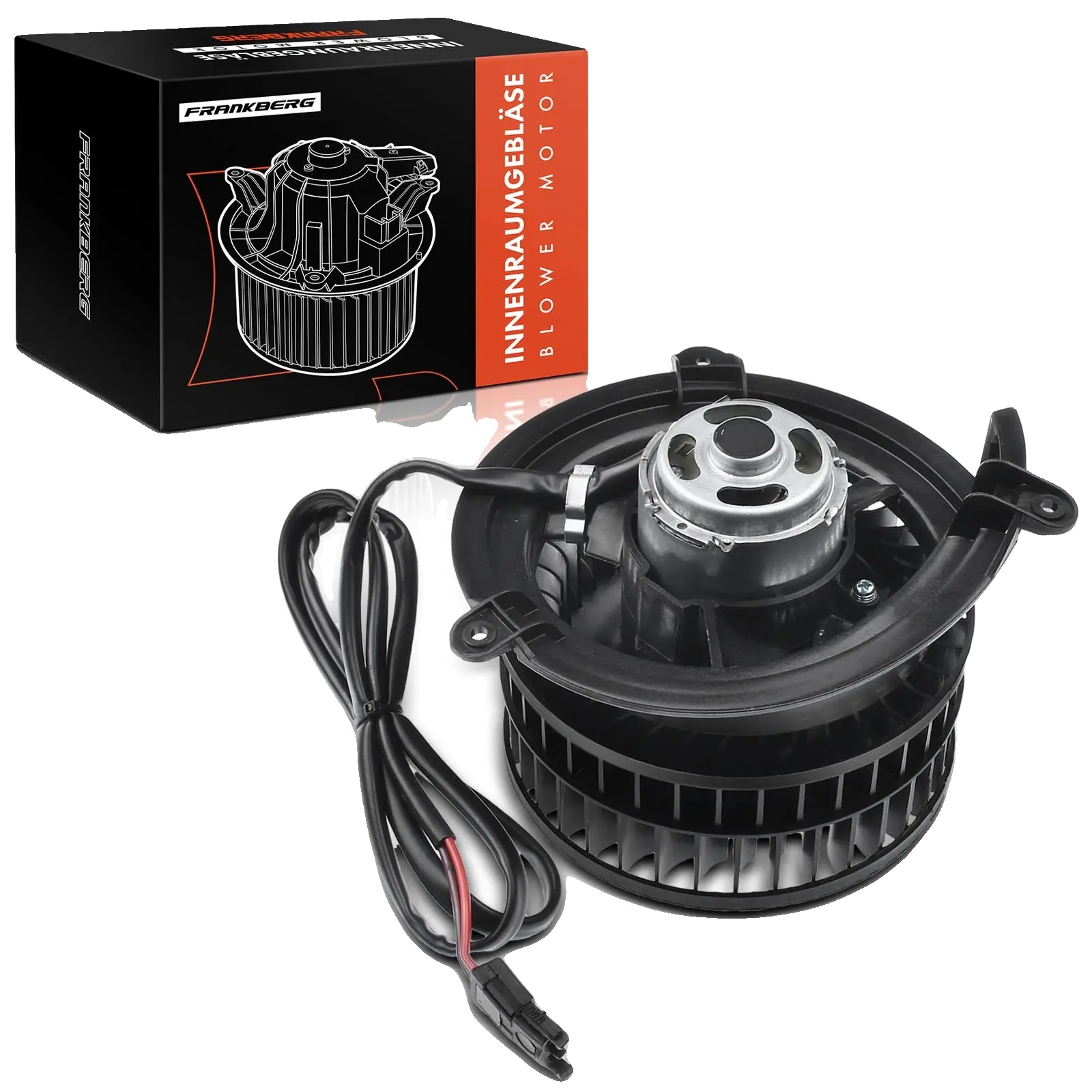 Blasermotor, Durchmesser 150 Mm, Spannung 12 V, Nennleistung 180 W, Anschlusskontakte 2, Rechtsdrehung
