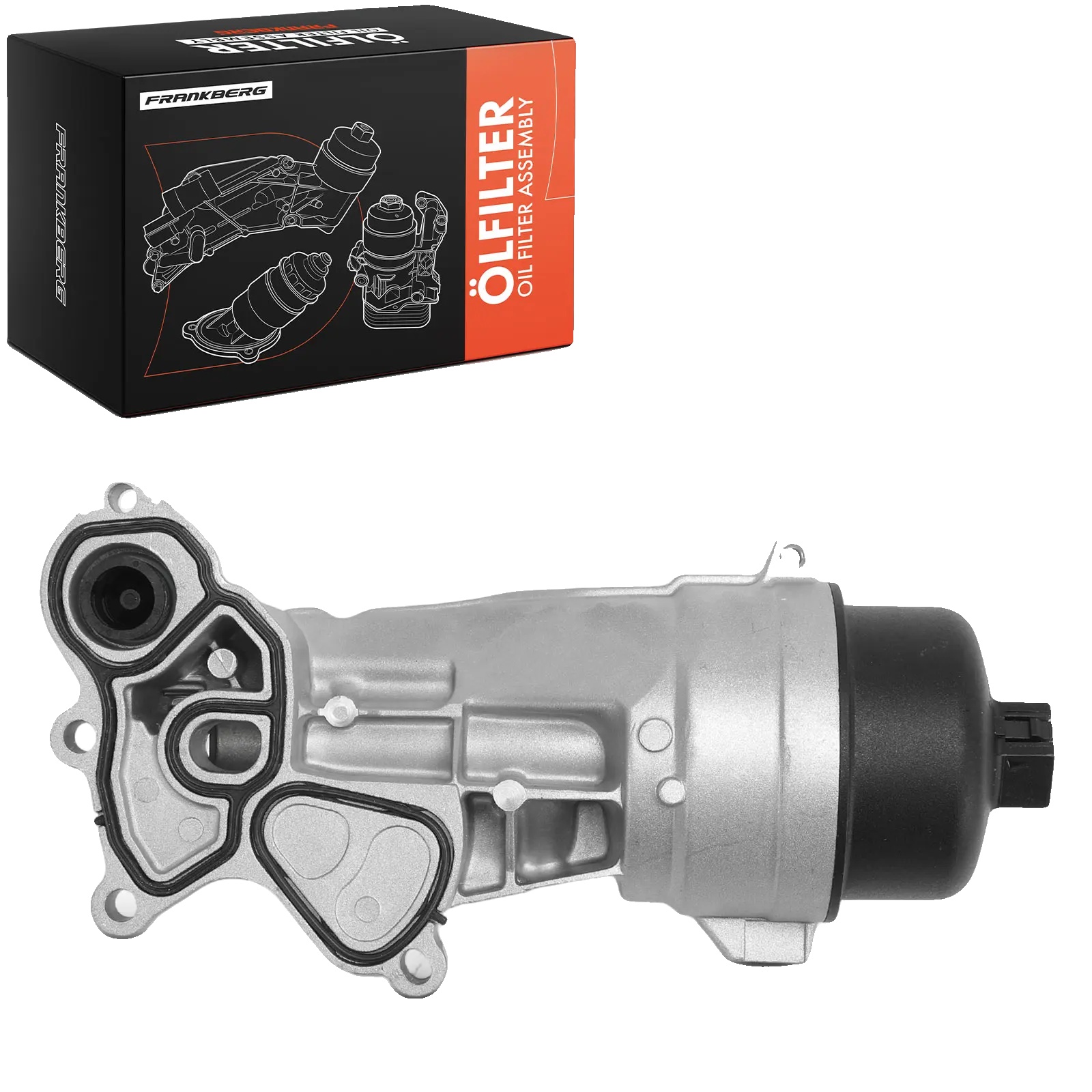 Ölfiltergehäuse, Höhe 18,5 Mm, Außendurchmesser 23 Mm, Kompatibel Mit Citroën Und Peugeot, Enthält Dichtungen Und Deckel, Oem-nr. V864375780