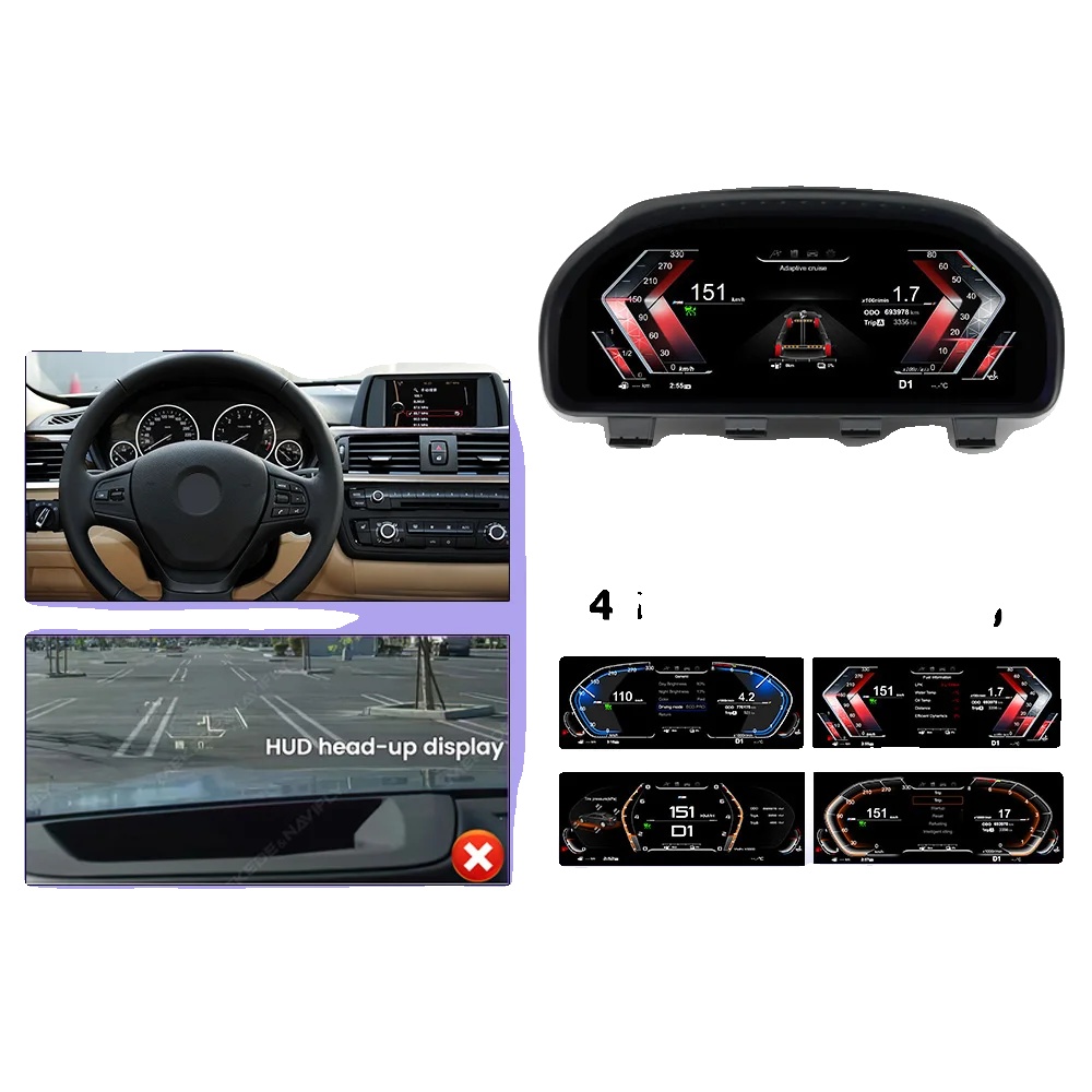 Auto Lcd Armaturenbrett, 12,3 Zoll Display, Kompatibel Mit 3er Und 4er Serie, 3er Serie Gt F34