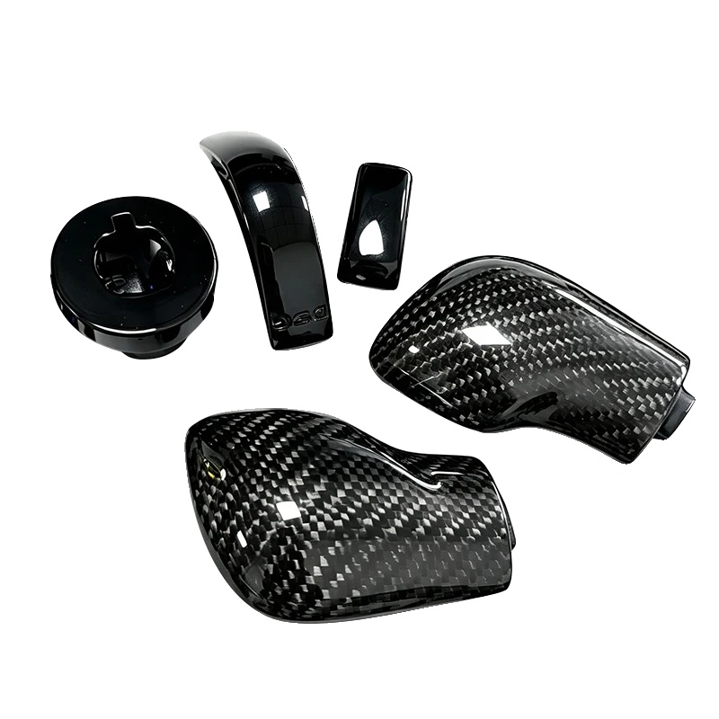 Schaltknauf, Handgefertigt Aus Carbonfaser, Fünfteiliges Set, Schwarz