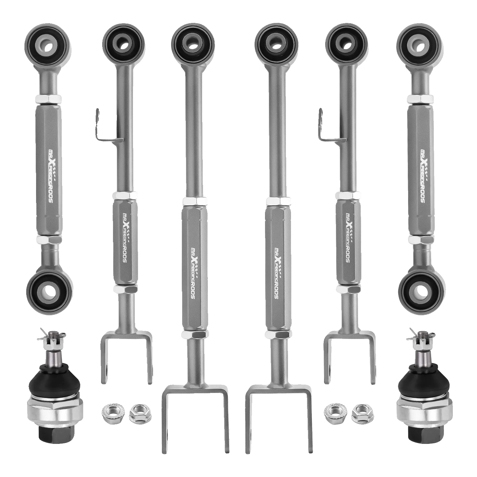 Verstellbares Sturz- Und Nachlaufarm-kit, Stahlmaterial, Länge 68,5 Cm, Breite 19,9 Cm, Höhe 13 Cm, Gewicht 8500 G