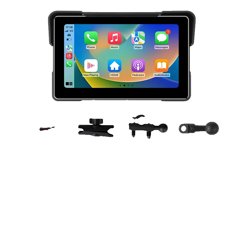 Digitales Motorrad-armaturenbrett, Kabelloses Carplay, Wasserdicht, 7,0 Zoll 1080p Dvr