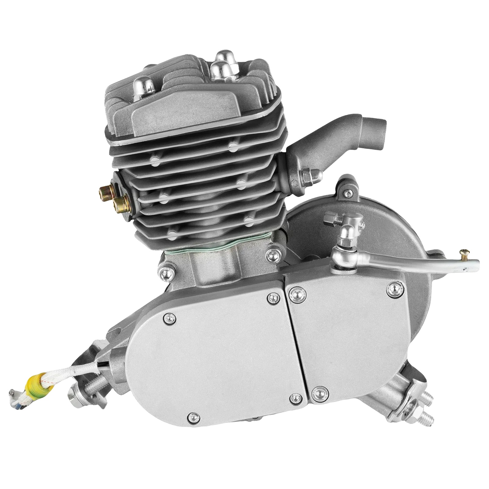 Fahrradmotor-kit, 80cc 2-takt, Hochgeschwindigkeitsleistung, Silber