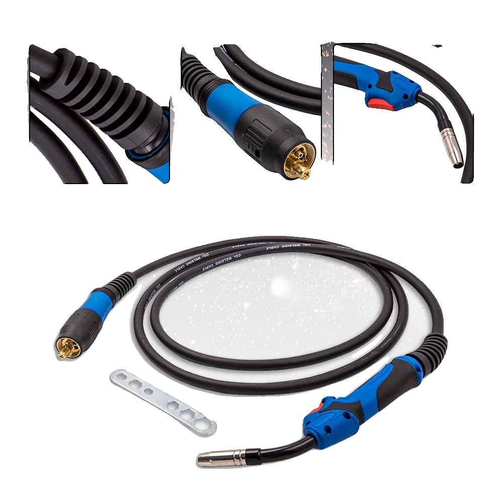 Mig-schweißbrenner, 4 Meter Länge, Inertgas-kühlung, Ergonomischer Griff