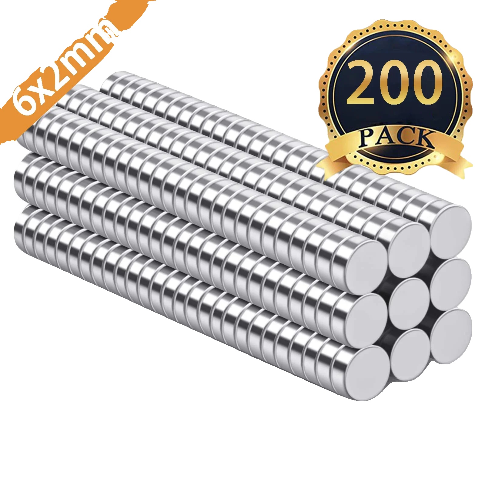 Magnete, Starke Scheiben, Vielseitig Für Basteln Und Bildung, 200stück, 6x2mm-b