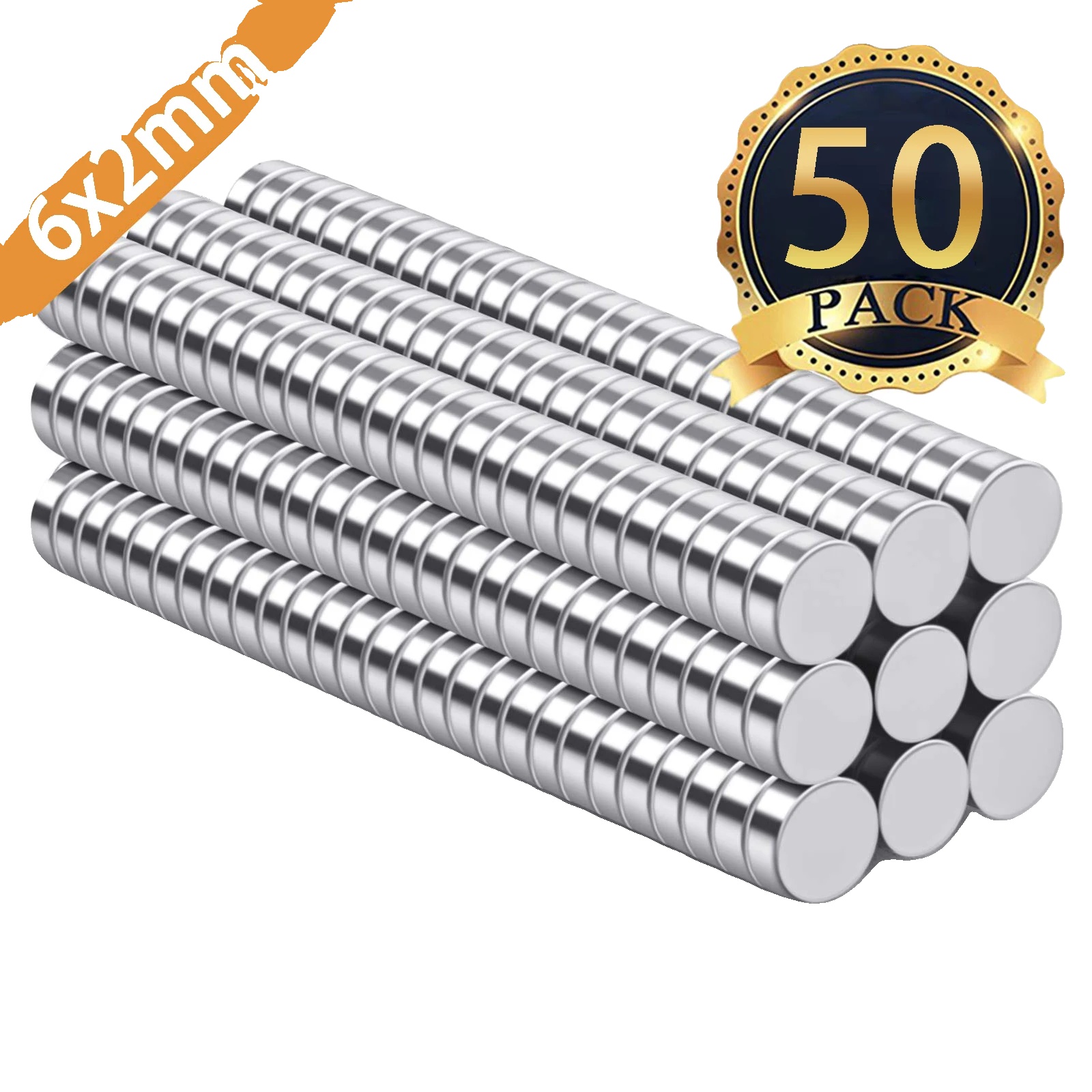 Magnete, Starke Scheiben, Vielseitig Für Basteln Und Bildung, 50stück, 6x2mm-a