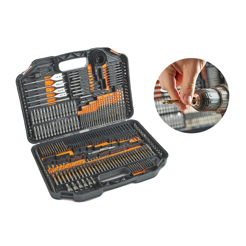 Bohrer Set, 246 Teile, Hss Titan Und Holzkompatibilität, Größen Von 1mm Bis 22mm, Einschließlich Schraubendreherbits, Vielseitig Für Diy-projekte