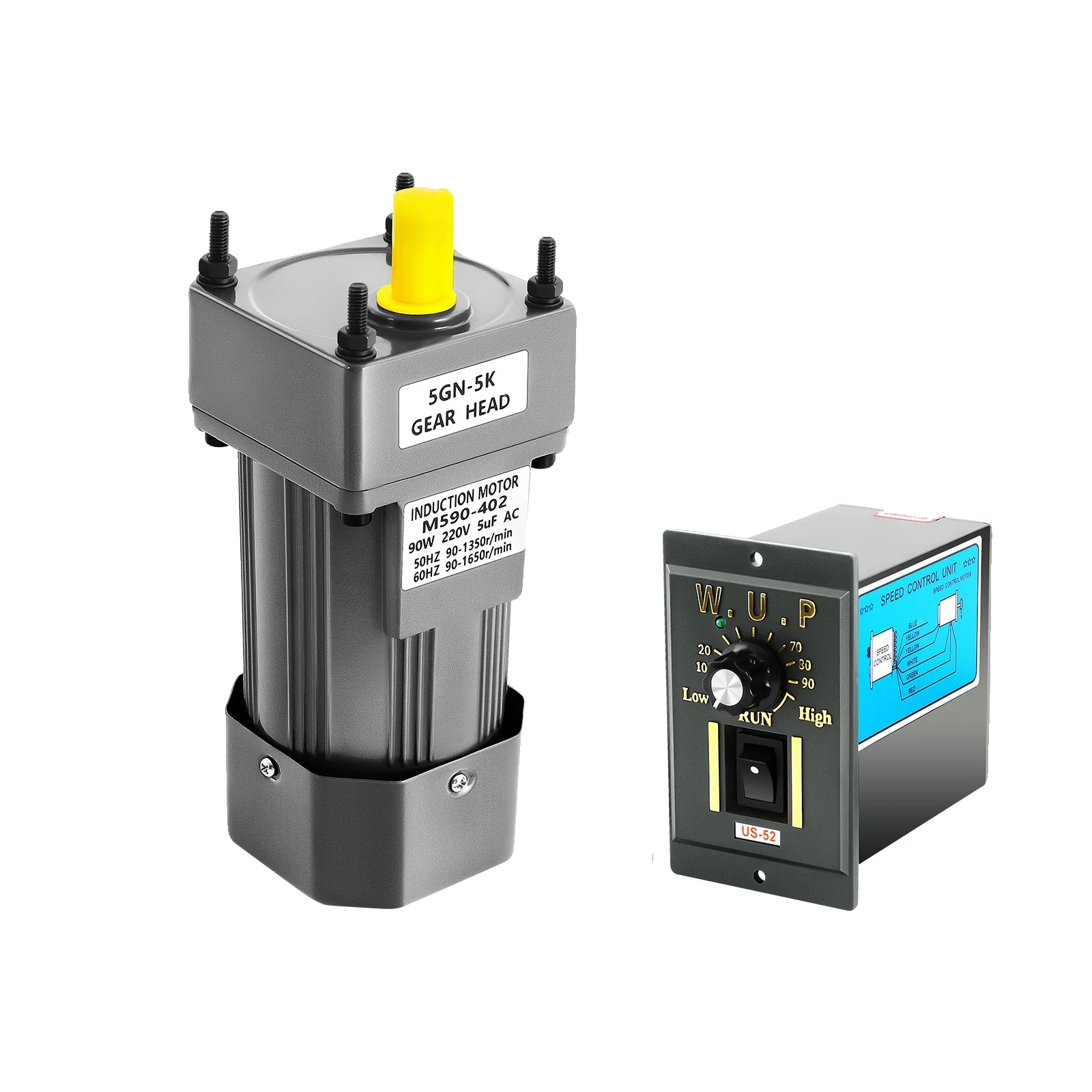 Getriebemotor, Einstellbare Geschwindigkeitsregelung, Kompaktes Design, Silber, 220v-240v Eu-stecker