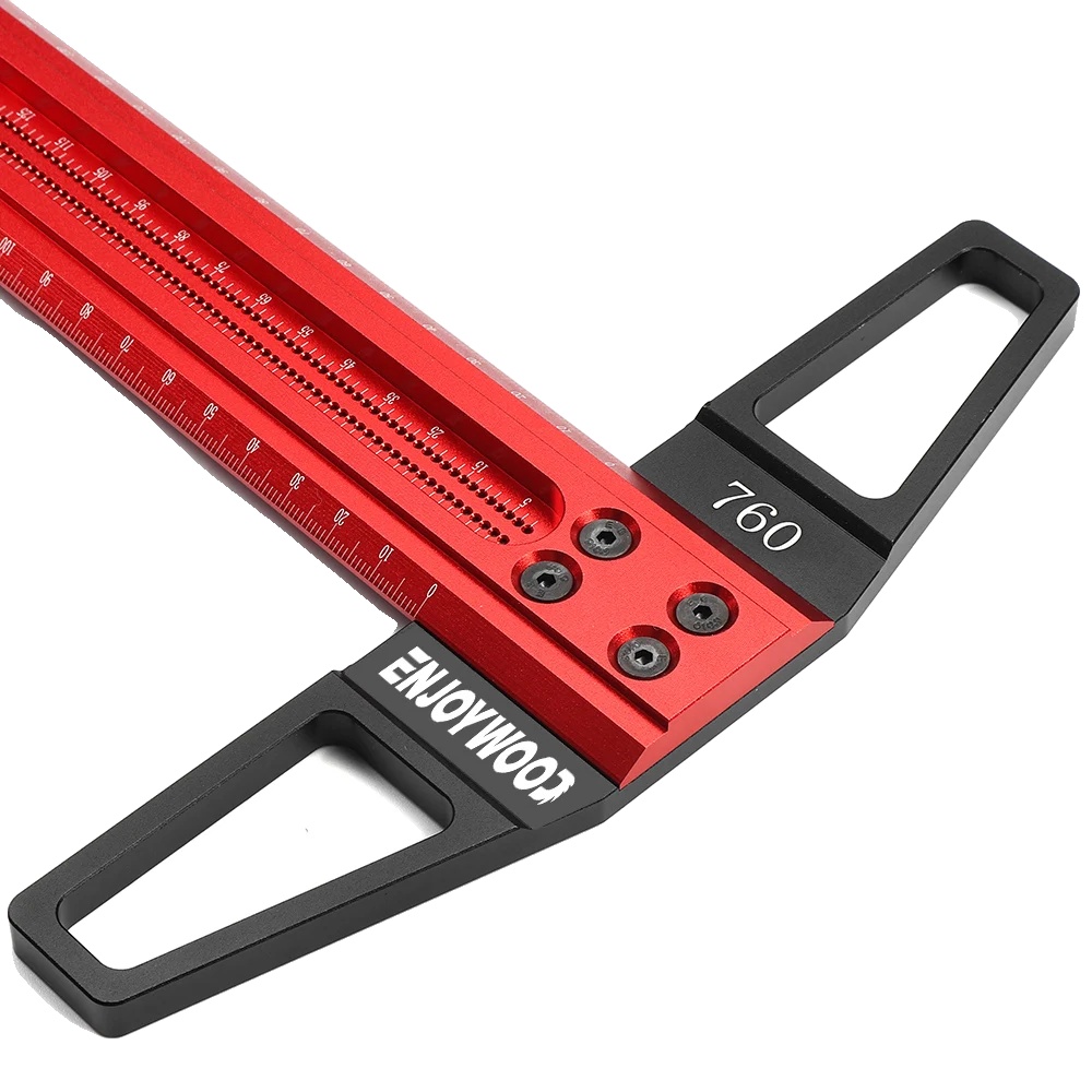 Holzarbeiten Scribe Lineal, Verstellbare Länge, Ergonomisches Design, 760mm