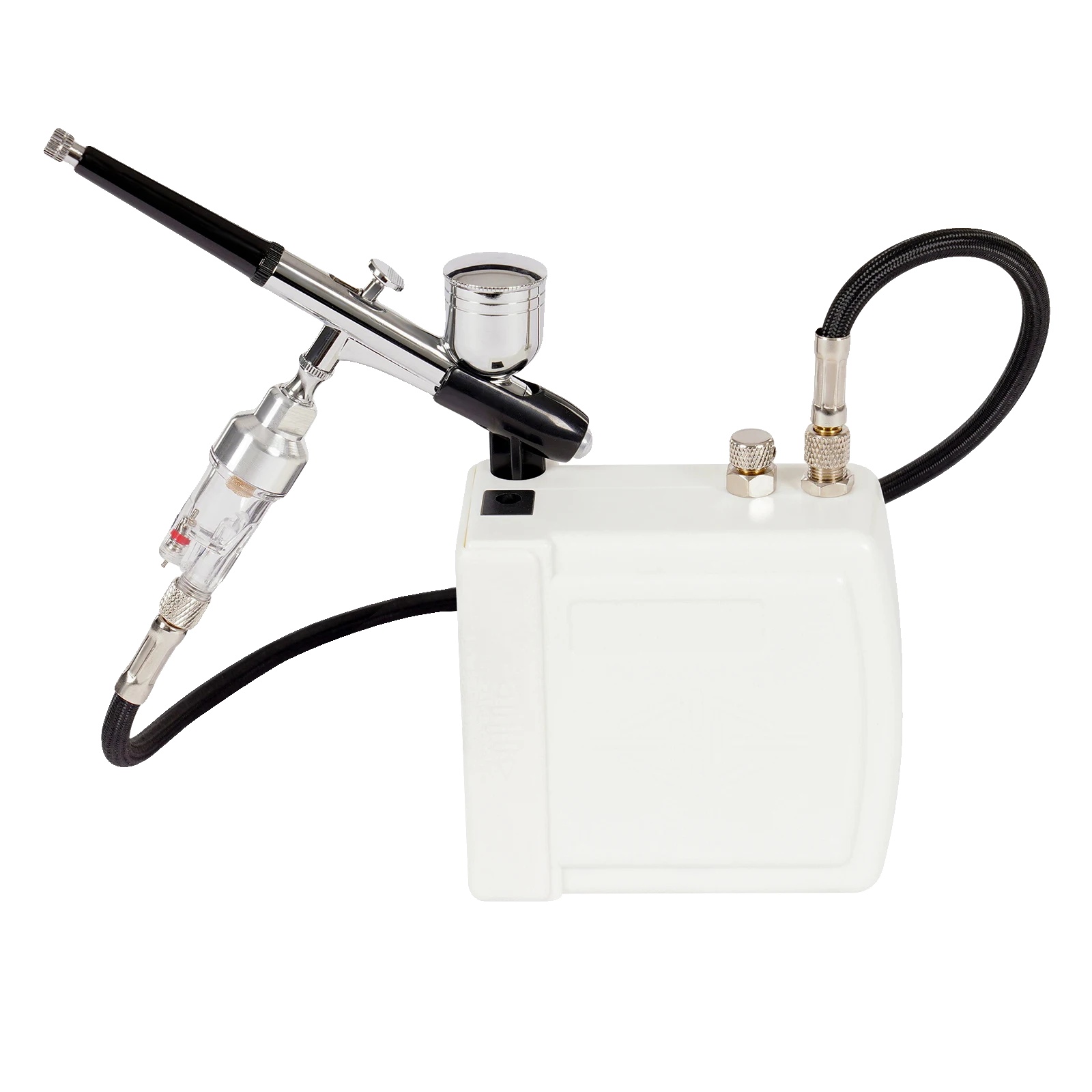 Airbrush-set, Einstellbarer Druck, Langlebiges Design, Weiß, Eu-a