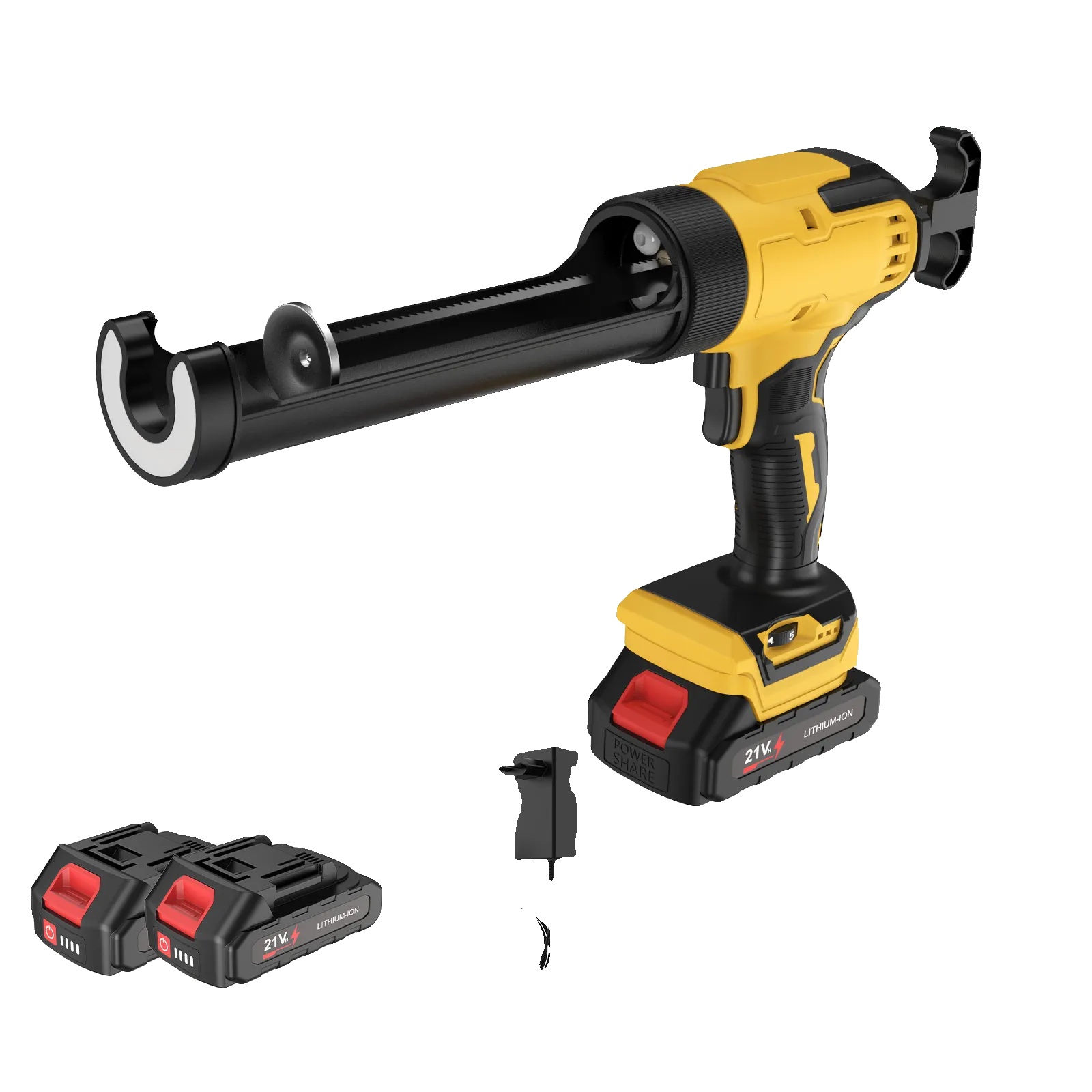 Elektrische Heißklebepistole, 6-stufig Einstellbar, Led-licht, 2 Batterie, Eu