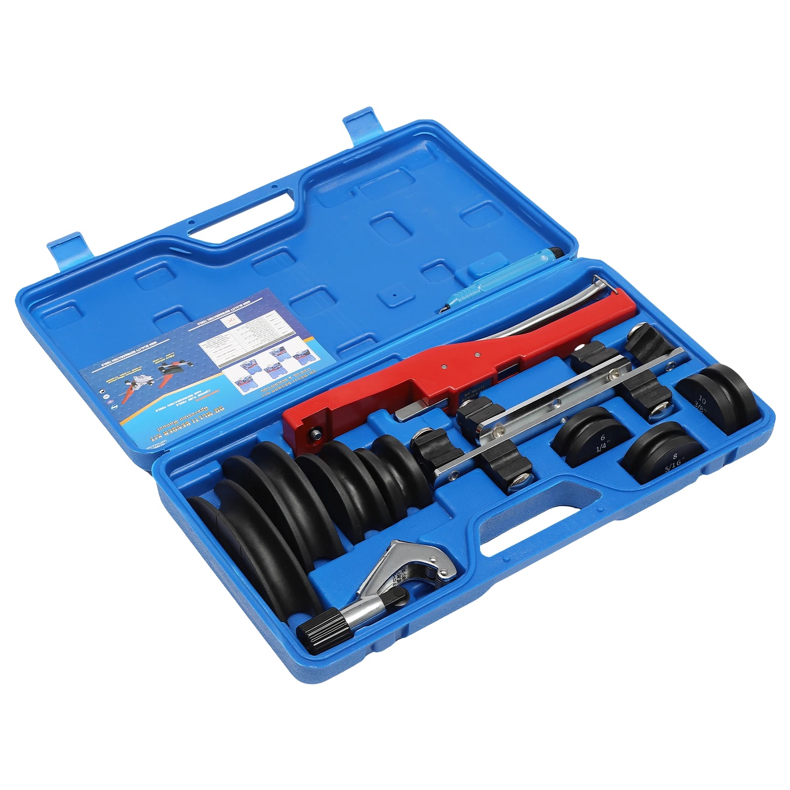 Manueller Rohrbieger, Maximaler Biegewinkel 90°, Biegeradius Von 6mm Bis 22mm, Anzahl Der Biegeköpfe 7, Bruttogewicht 4kg, Material Nylon Und Stahl