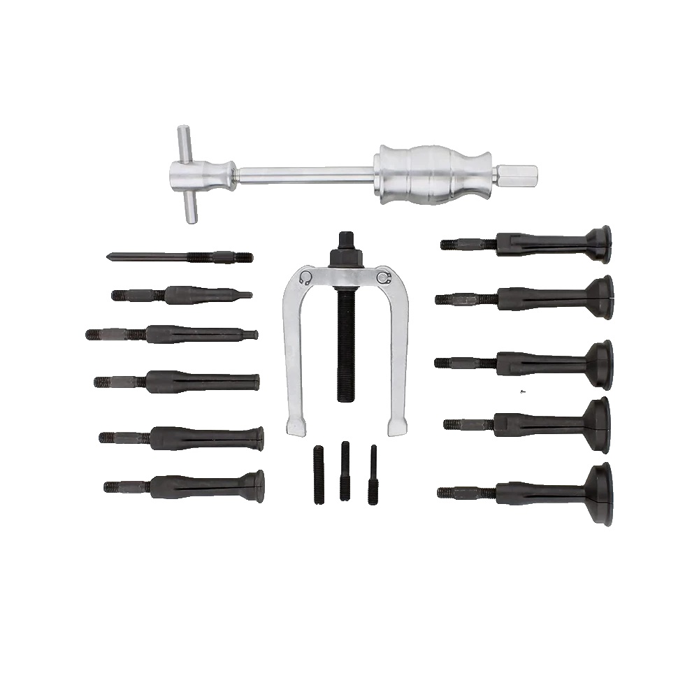 Lagerauszieher Set, 16-teiliges Set, Aisi 1045 Mittlerer Kohlenstoffstahl, Kompatibilität Von 0,31 Bis 2,28 Zoll, Einschlaghammer Enthalten,