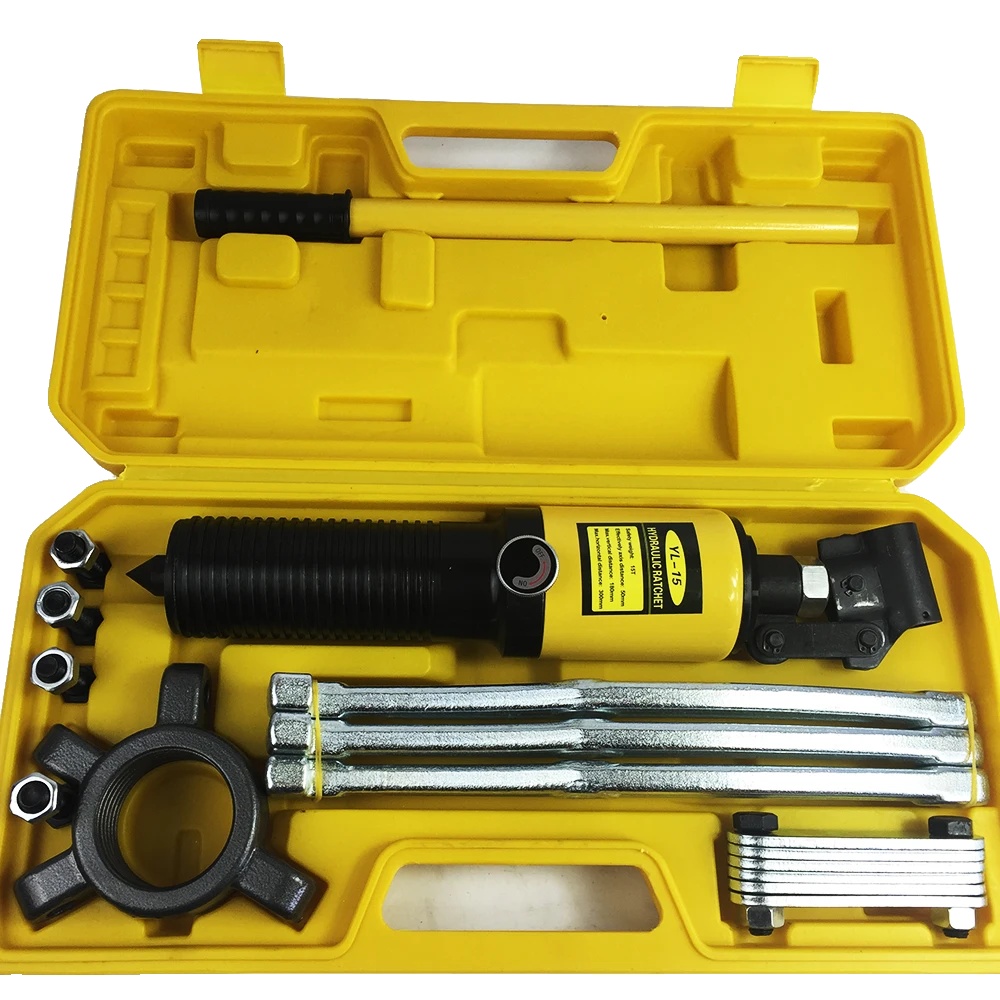Hydraulischer Abzieher-satz, 15 Tonnen Tragfähigkeit, 3-krallen-design, Set