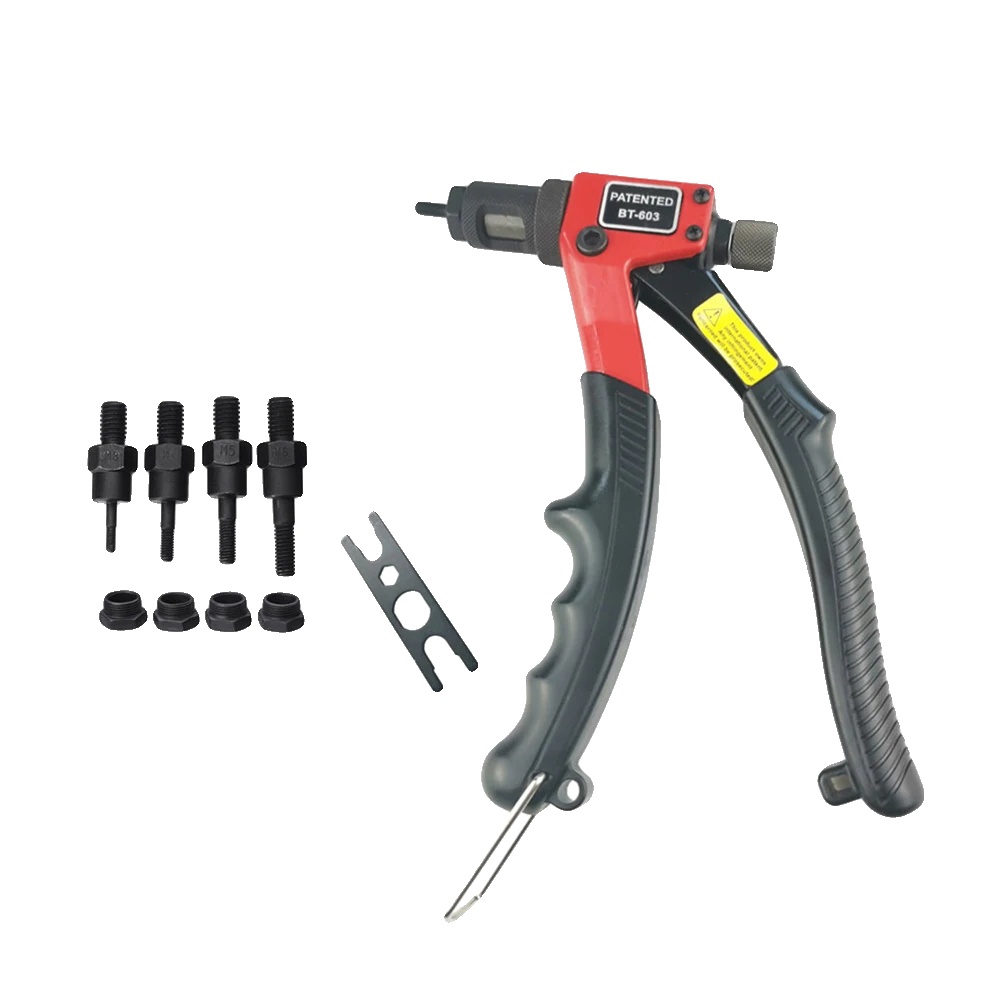 Manuelle Nietzange Werkzeugset, Stahlmaterial, Abmessungen 10 X 3 X 2 Zoll, Kompatibel Mit Nieten M3/m4/m5/m6, Einfache Bedienung, Keine Anwendbare