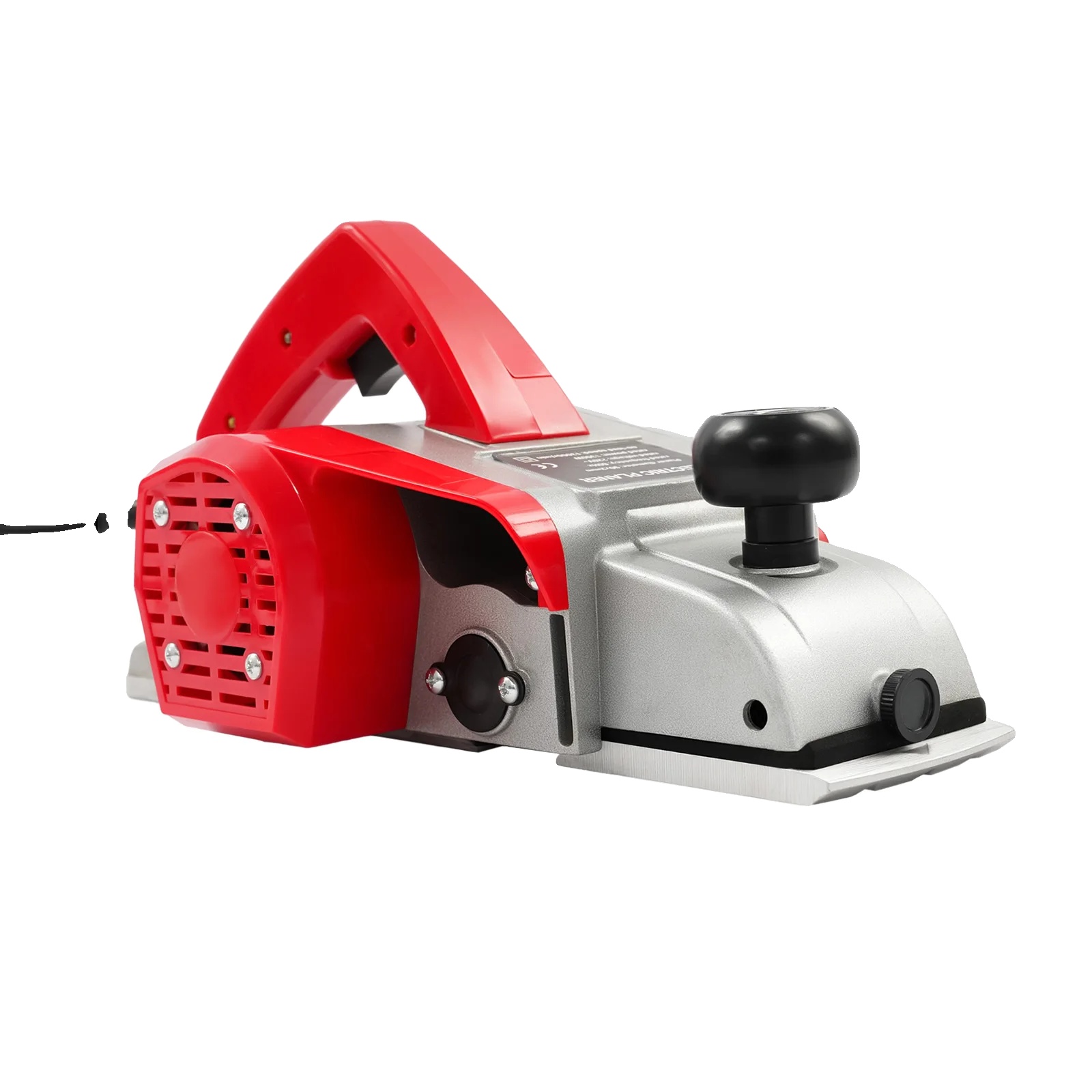 Elektrischer Handhobel, Leistungsstarker Motor, Vielseitiges Holzwerkzeug, Rot
