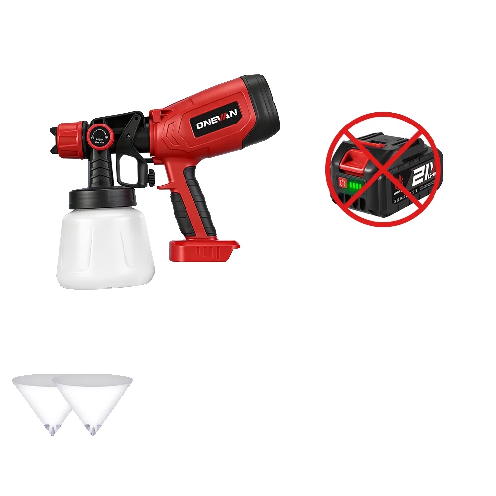 Elektrische Spritzpistole, Tragbares Design, Hohe Leistung, 1400ml- Keine Batterie