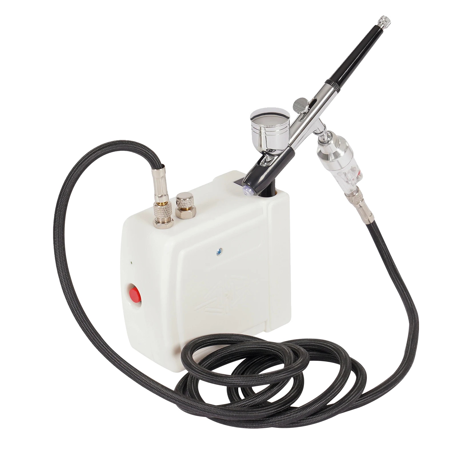 Airbrush-kompressor, Automatische Funktionalität, Vielseitige Anwendung, Weiß