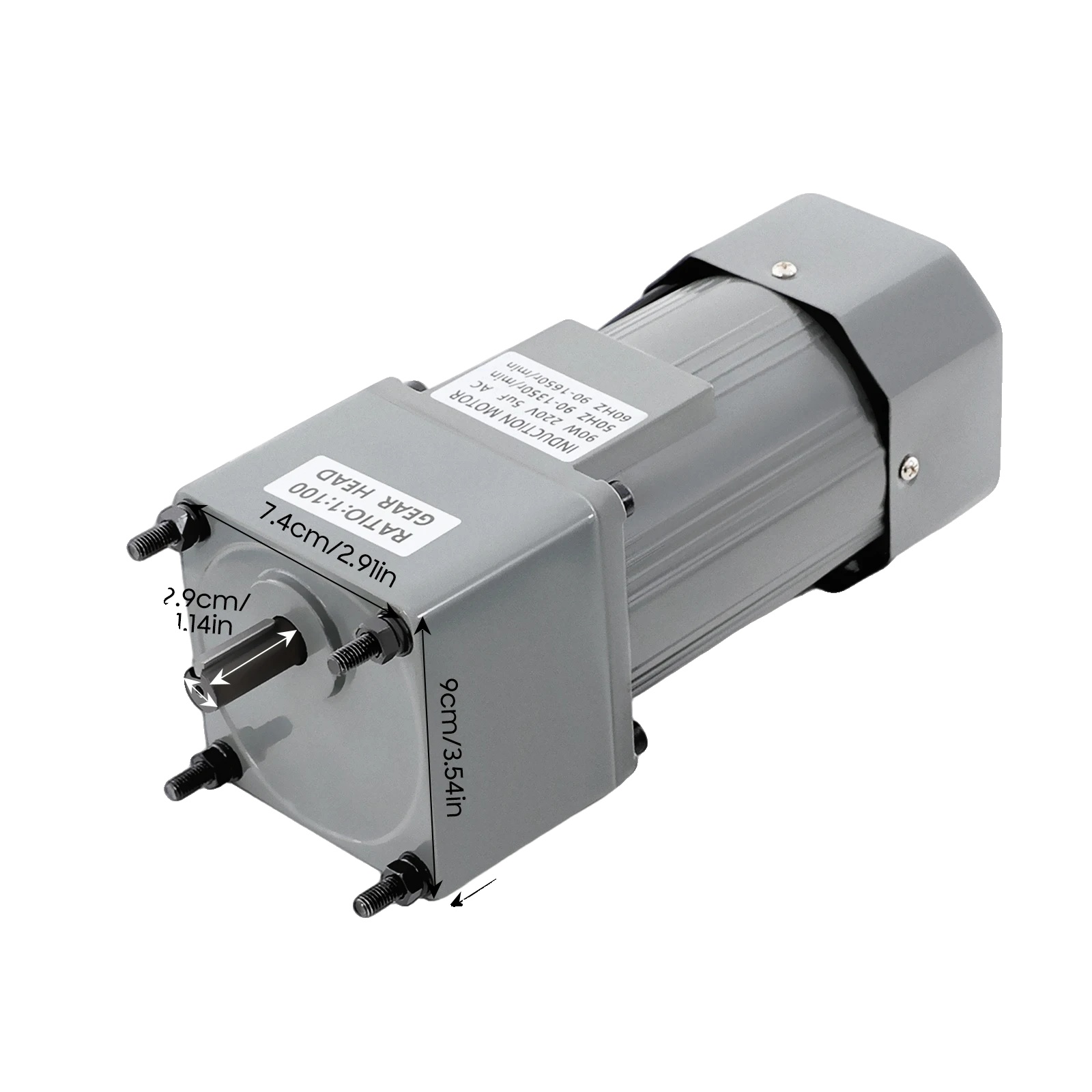 Getriebemotor, Einstellbare Geschwindigkeitsregelung, Industrielle Nutzung, Grau
