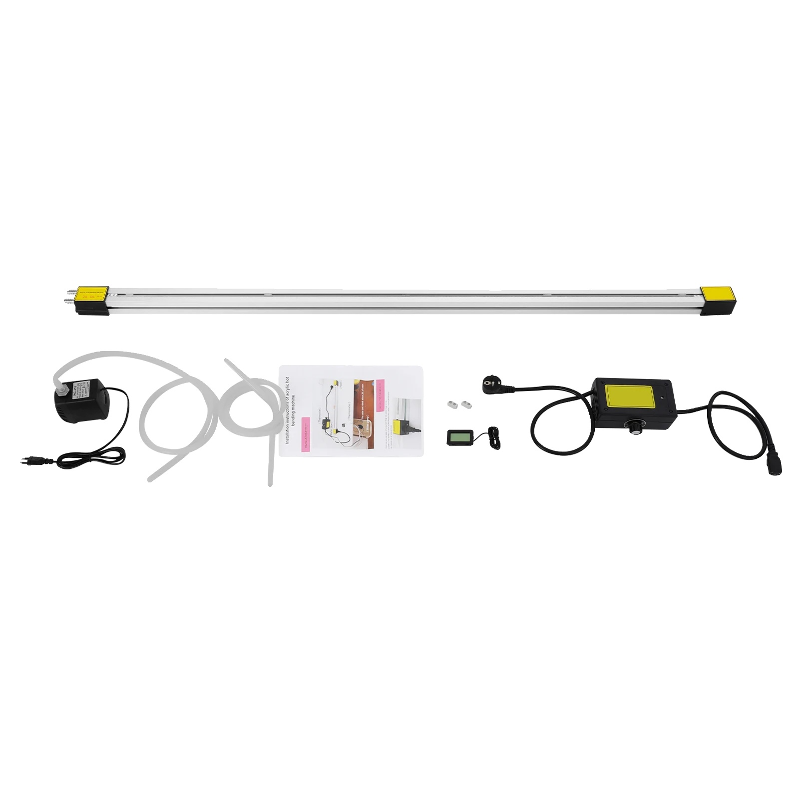 Kunststoffbiegemaschine, 1500w Leistung, 0-400℃ Heiztemperatur, Schwarz Silber, 125 Cm, Eu-stecker