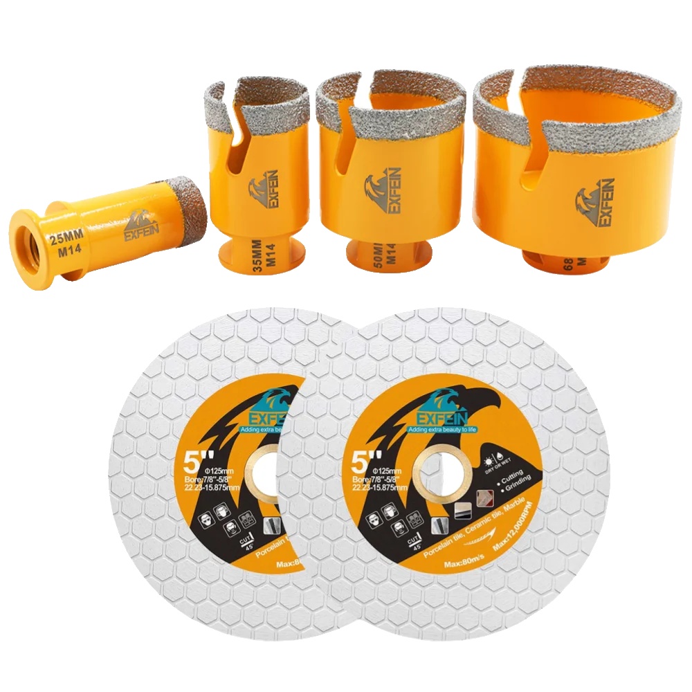 Kernbohrer, Diamantbau, M14-kompatibilität, 6pcs Set, M14 Gewinde