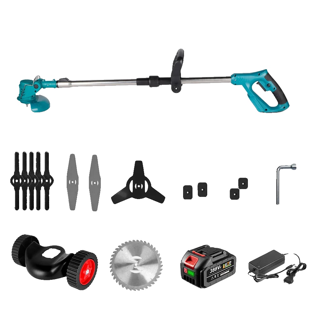 Rasenmäher, Klappbarer Griff, Kabelloser Betrieb, 1x Batterie Set