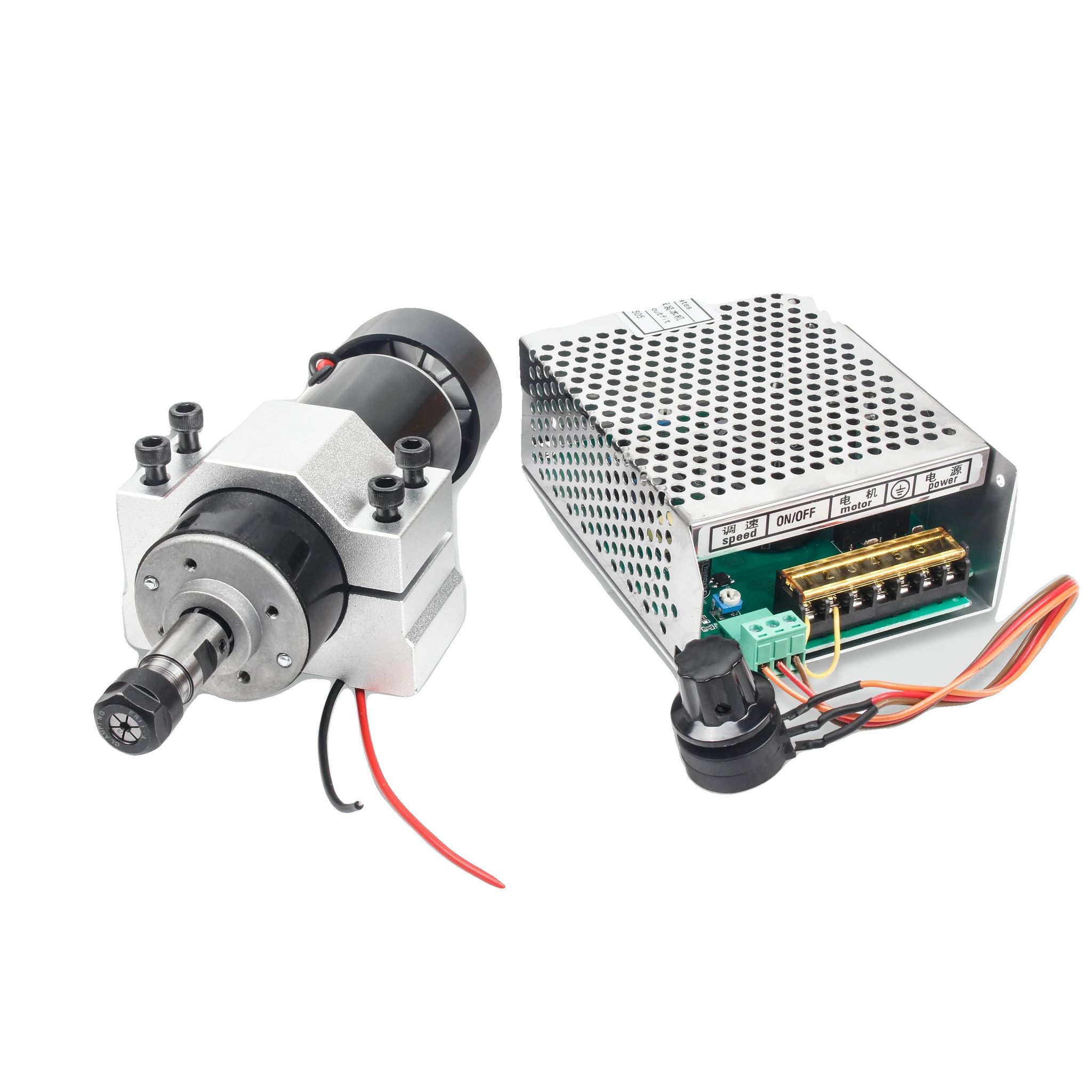 Spindelmotor, 500w Nennleistung, 220v Wechselspannung, 2000-12000 U/min Drehzahl, 0,5nm Drehmoment, Er11 Spannzangenkompatibilität