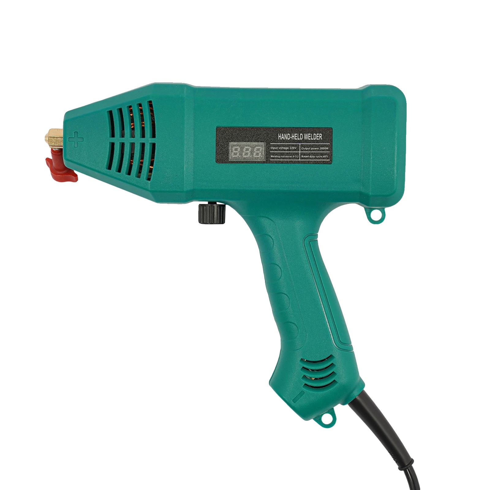 Handschweißgerät, 3000w Ausgangsleistung, 20-200 Ampere Einstellbarer Strom, Marineblau