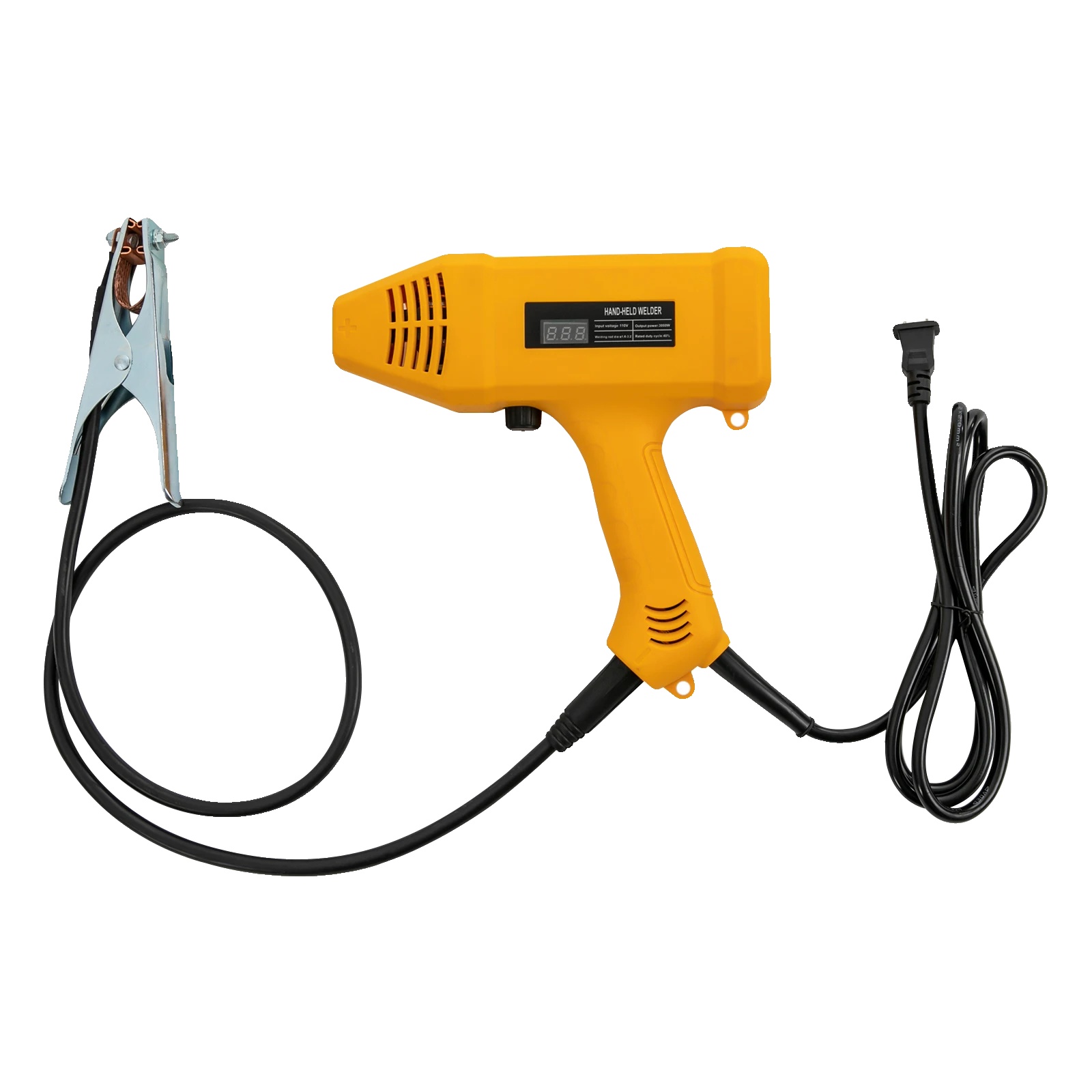 Handschweißgerät, 3000w Ausgangsleistung, 20-200 Ampere Einstellbarer Strom, Orange