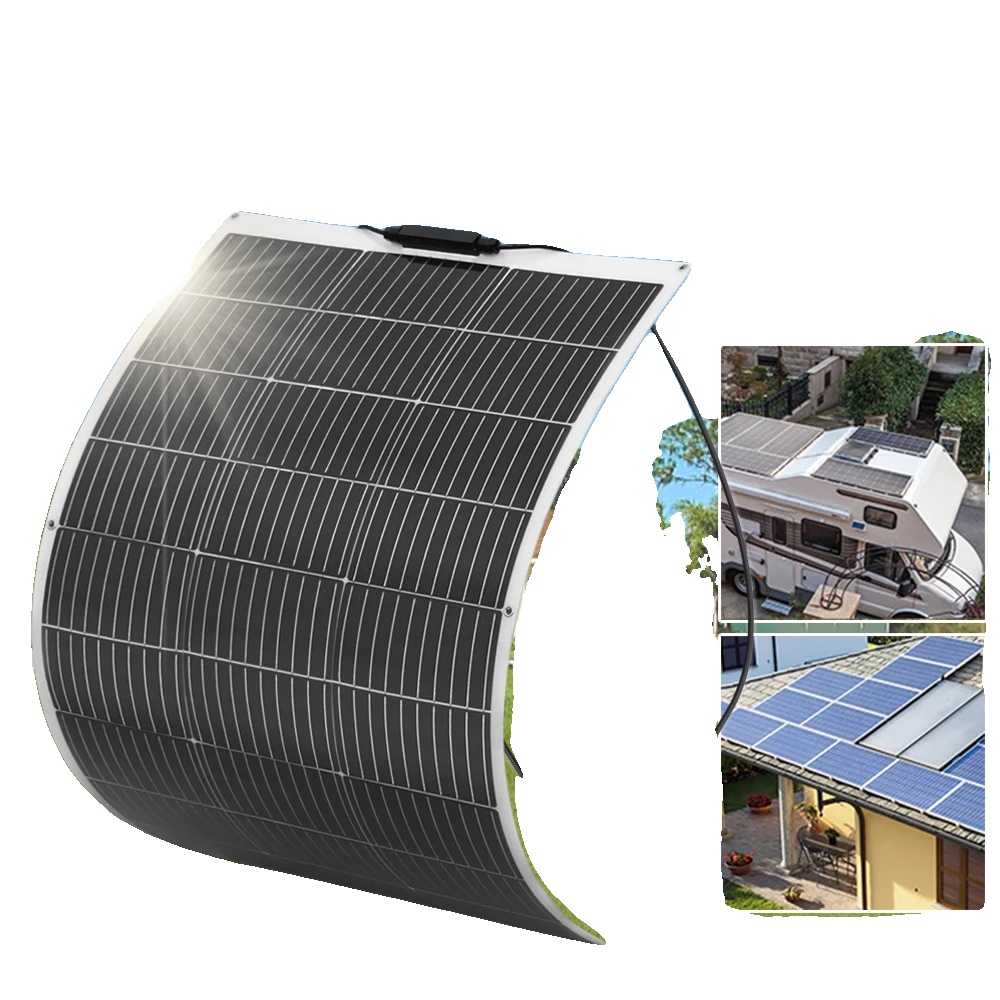 Solarpanel, Monokristallin, Semi-flexibel, 100w Solarpanel W