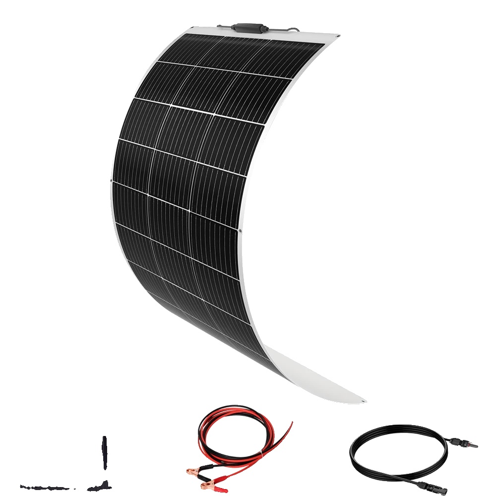Solarpanel, Monokristallin, Semi-flexibel, 100w Solarkit W