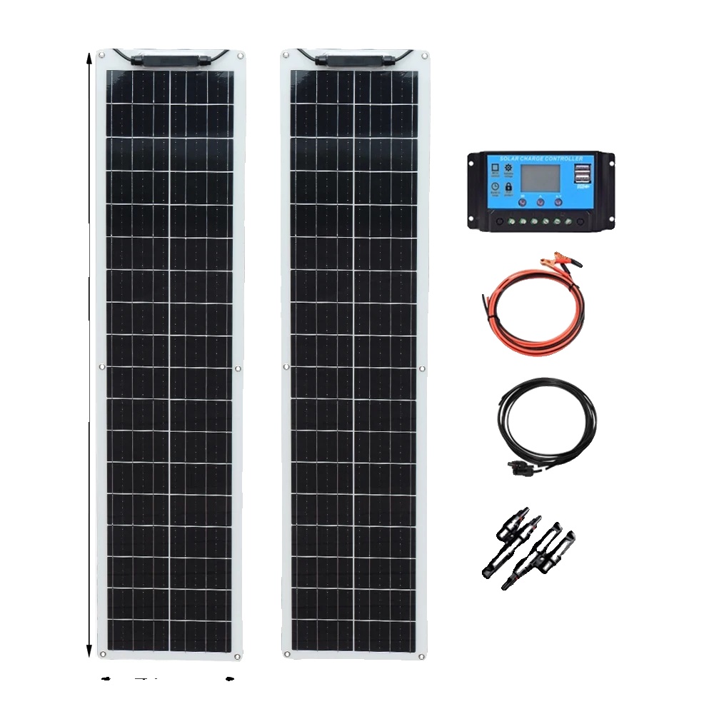 Flexibles Solarpanel, Hohe Effizienz 24%, Leichtes Design, 100w Solarkit