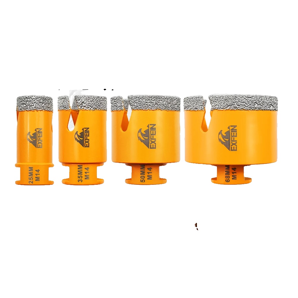 Kernbohrer, Vielseitig Für Fliesen Und Stein, Effizientes Trockenbohren, 25 35 50 68mm, M14 Gewinde
