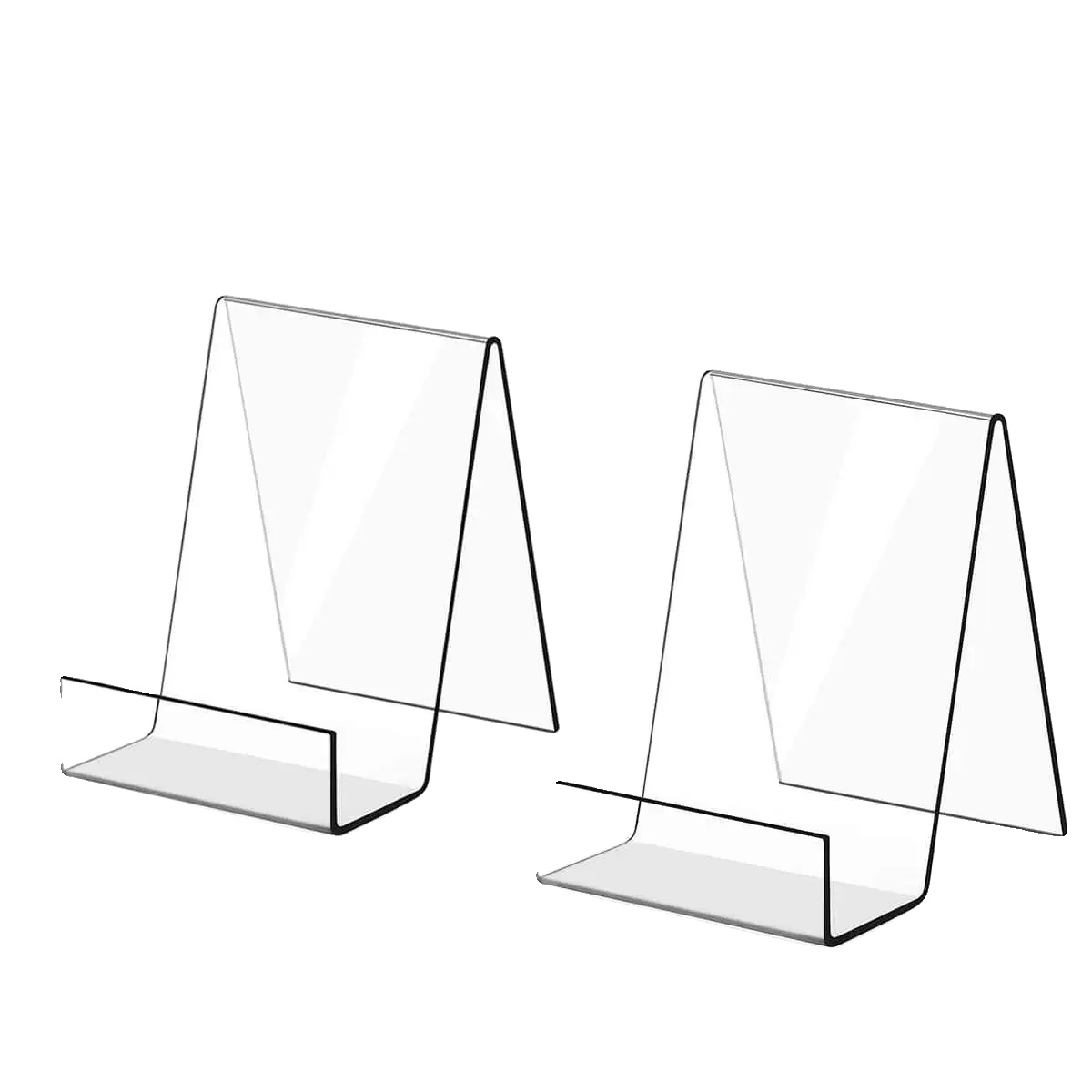 Präsentationsständer, Klares Acryl, Vielseitiger Staffelei-halter, Klar, 6 Stück