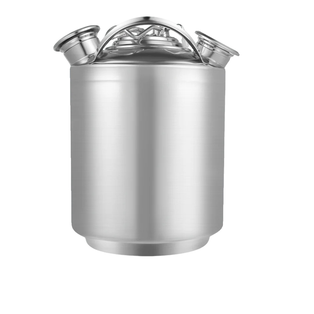 Reinigungsfass, 304 Edelstahl, 10l Fassungsvermögen, Silber