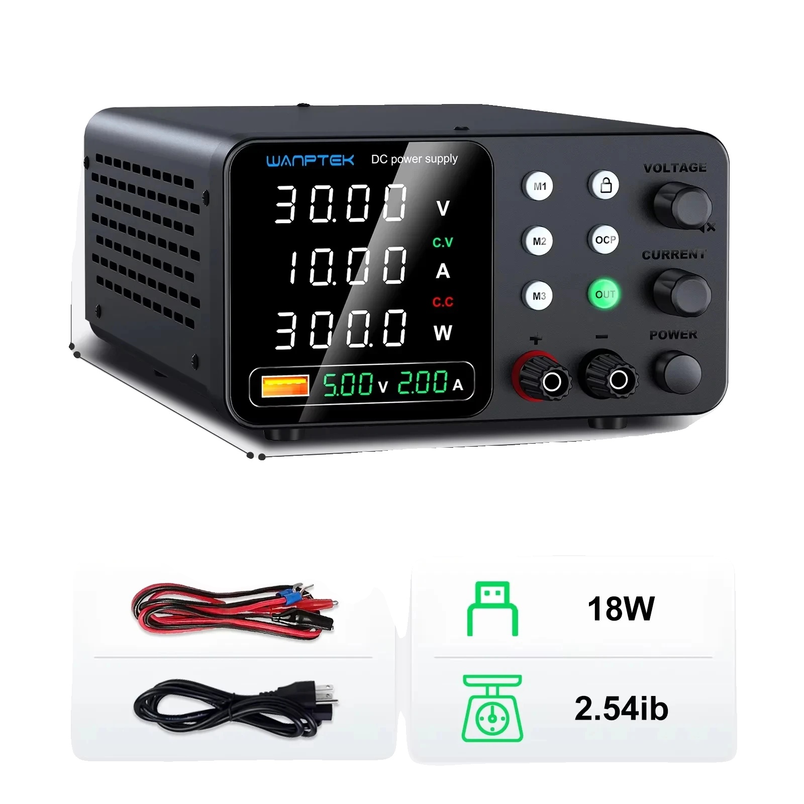 Laborstromversorgung, Einstellbare Ausgangsspannung, Sicherheitsmerkmale, Tps-c 30v 10a 300w