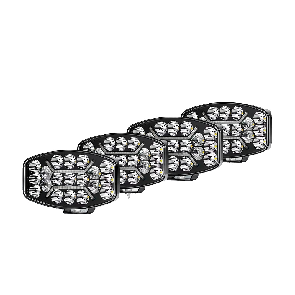 Spotlight, Dual-color-led, Wasserdichtes Design, 4pc Weißer Bernstein Drl
